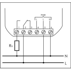 Реле промежуточное PK-1Z-230 (100-265 AC/DC 16А 1NO/NC для установки в монтажную коробку d60мм) F@F