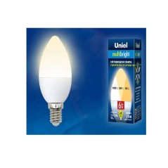 Лампа светодиодная LED-A60-10W/WW/E27/FR/MB PLM11WH Multibright 10Вт грушевидная матовая 3000К тепл.