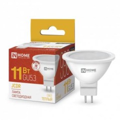 Лампа светодиодная LED-JCDR-VC 11Вт рефлектор 3000К тепл. бел. GU5.3 990лм 230В IN HOME 469061202034