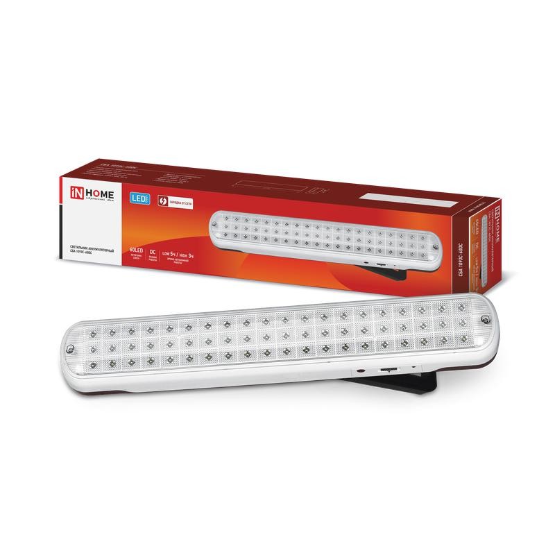 Светильник светодиодный СБА 1093С-60DC 60LED lead-acid DC аварийный IN HOME 4690612031187