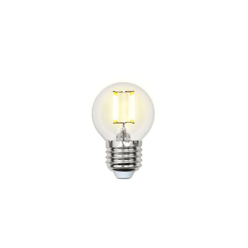 Лампа светодиодная LED-G45-6Вт WW E27 CL PLS02WH картон Uniel UL-00000196