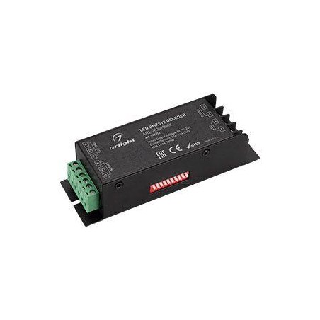 Декодер ARL-7022-DMX 12-24В 1х25А DMX512 IP20 метал. Arlight 027152