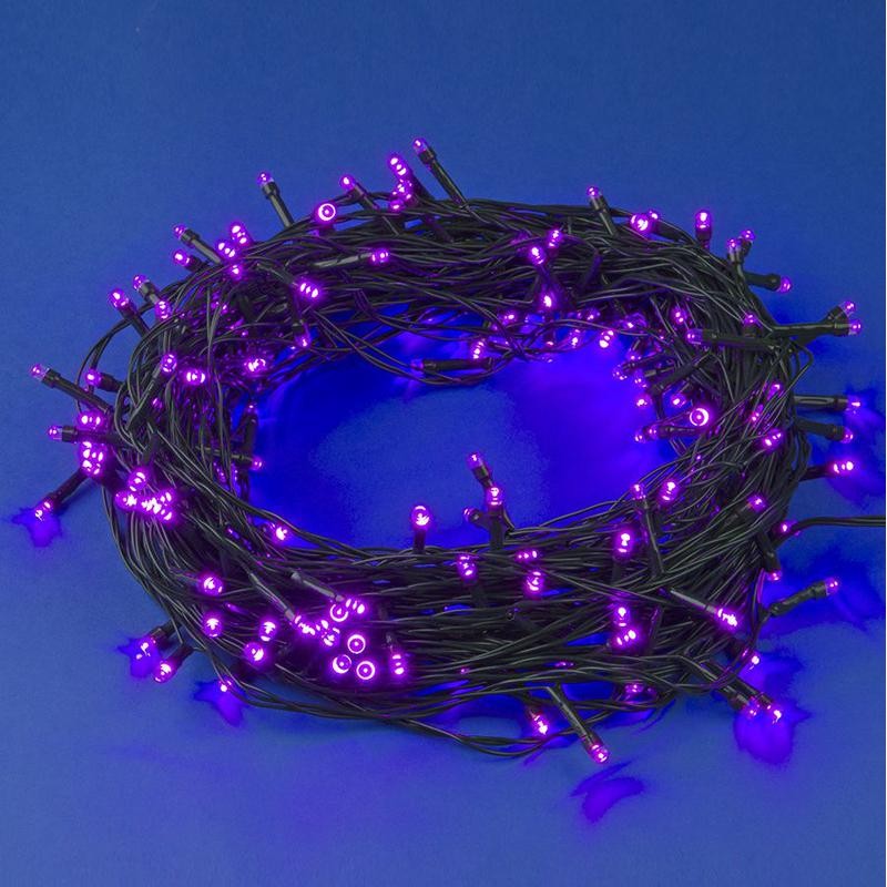 Гирлянда LED ULD-S2000-200/DGA PINK IP20 20м 200 диодов роз. свет провод зел. Uniel UL-00007310