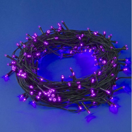 Гирлянда LED ULD-S2000-200/DGA PINK IP20 20м 200 диодов роз. свет провод зел. Uniel UL-00007310