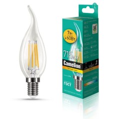 Лампа светодиодная филаментная LED7-CW35-FL/830/E14 7Вт 220В Camelion 13454