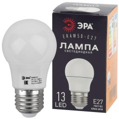 Лампа светодиодная ERAW50-E27 A50 3Вт груша бел. E27 13SMD для белт-лайт ЭРА Б0049582