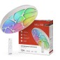 Светильник светодиодный COMFORT SHELL-RGB 75Вт 230В 3000-6500К 6000лм 495х85мм с пультом ДУ IN HOME