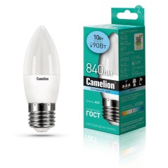 Лампа светодиодная LED10-C35/845/E27 10Вт 220В Camelion 13562