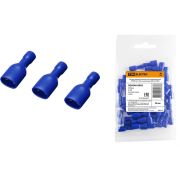 Разьем плоский полностью изол. РППИ-М 2-250 синий (мама) TDM SQ0546-0005 (штучно)