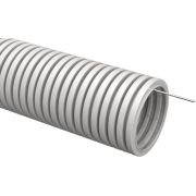 Труба гофрированная ПВХ d25мм с протяжкой сер. ELASTA (уп.10м) IEK CTG20-25-K41-010I