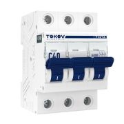 Выключатель автоматический модульный 3п C 40А 6кА PRIZMA TOKOV ELECTRIC TKE-PZ60-MCBI-3-40-C