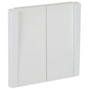 Выключатель 2-кл. СП FORTE&PIANO 10А FP205 бел. IEK FP-V20-0-10-1-K01