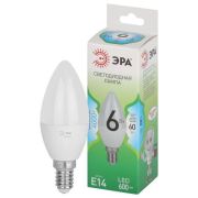 Лампа светодиодная GREEN LINE B35-6W-840-E14 GL 6Вт свеча 4000К яркий свет бел. E14 Эра Б0067109