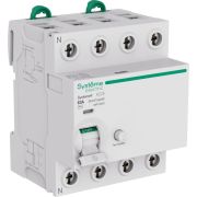 Выключатель дифференциального тока 4п 63А 30мА тип AC Systeme9 400В SE S9R12463