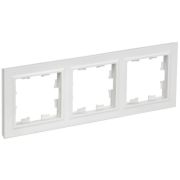 Рамка 3-м BRITE РУ-3-БрАБ арктич. бел. IEK BR-M32-K91