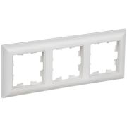 Рамка 3-м BRITE РУ-3-БрАБ арктич. бел./бел. IEK BR-M32-12-K91