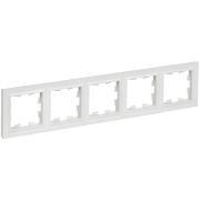 Рамка 5-м BRITE РУ-5-БрАБ арктич. бел. IEK BR-M52-K91