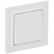 Выключатель 1-кл. СП BRITE ВСР10-1-0-БрАБ 10А в сборе арктич. бел. IEK BR-V10-0-10-K91-F