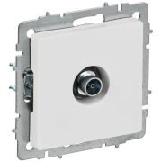 Розетка телевизионная оконечная TV СП BRITE РТВ11-0-БрАБ механизм арктич. бел. IEK BR-A10-O-K91